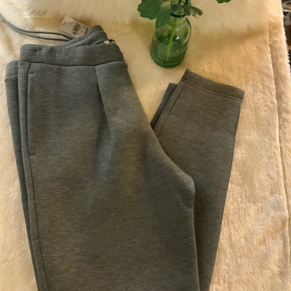 NWT Express - Gray drawstring waist, straight leg pantsuit. Sz S - Picture 8 of 11